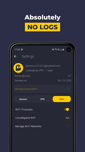 CyberGhost VPN: Secure VPN Screenshot 4 