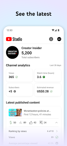 YouTube Studio Screenshot 1 