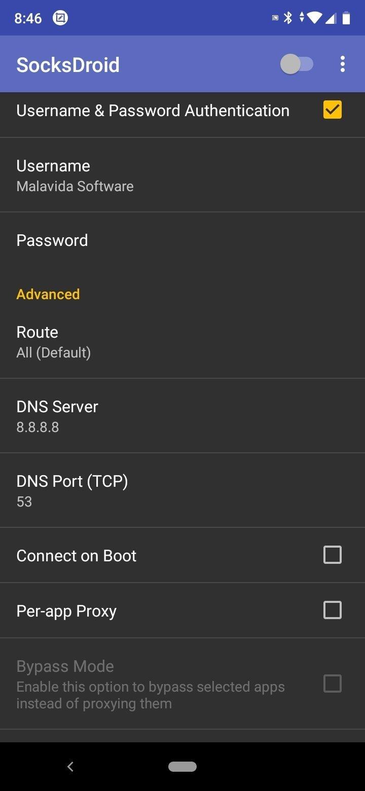 SocksDroid Screenshot 6 
