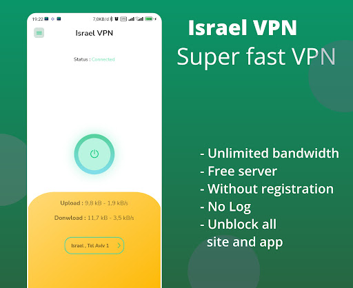 Israel VPN - Fast Secure Proxy Screenshot 1