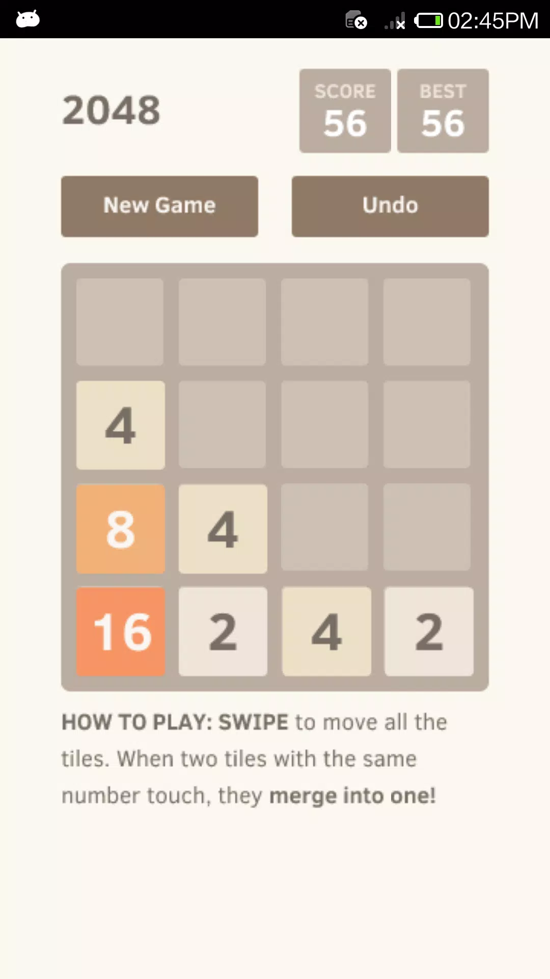 2048 Undo unlimited Screenshot 3 