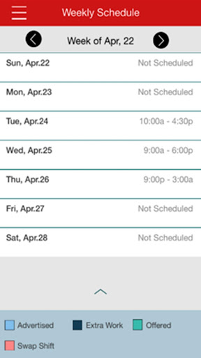 CVS mySchedule ESS Screenshot 2 