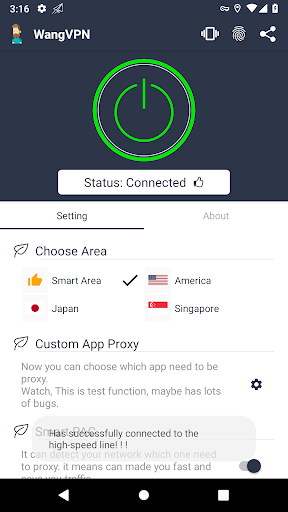 Wang VPN - Fast Secure VPN Screenshot 2