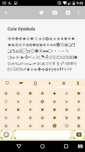 Cute Symbols - Emoji Keyboard♤ Screenshot 3