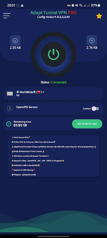 Adapt Tunnel VPN Pro Screenshot 3