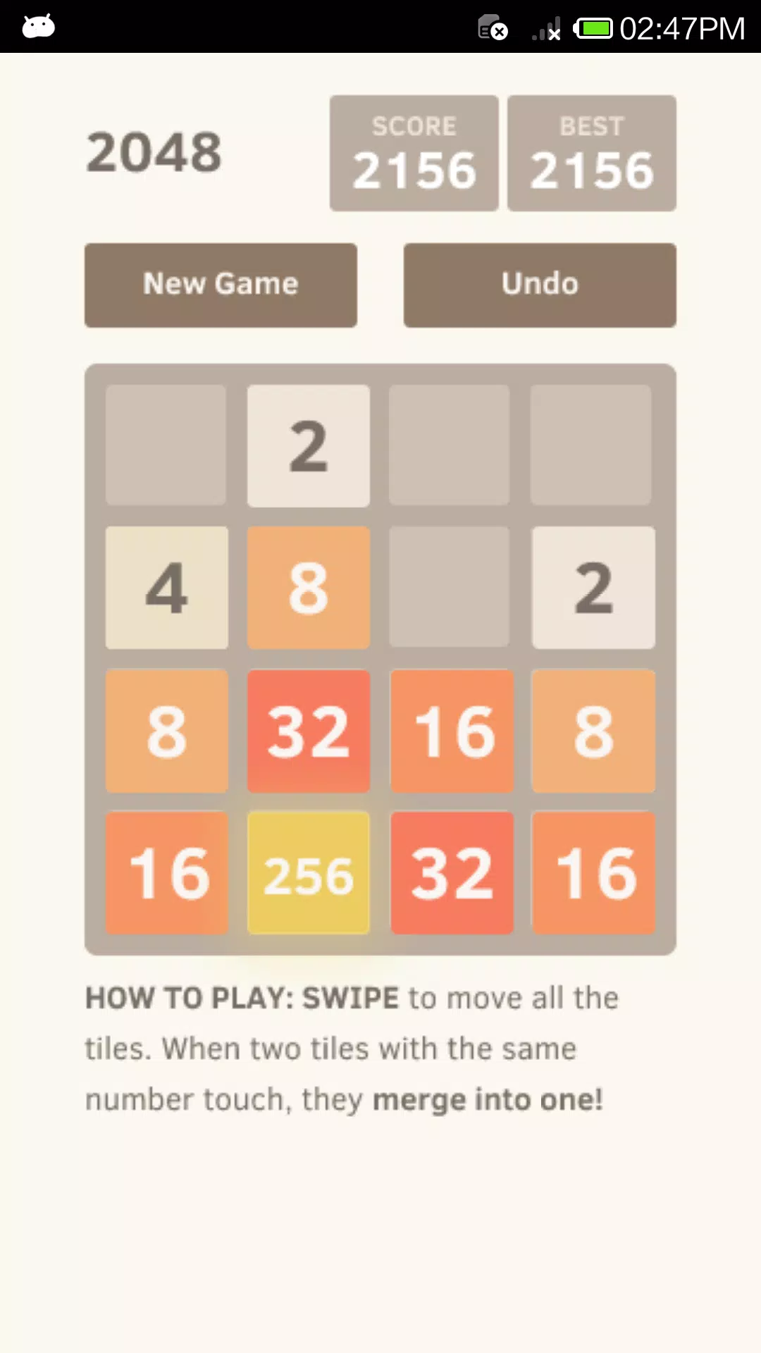 2048 Undo unlimited Screenshot 2 