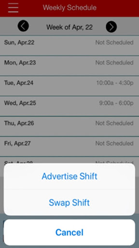 CVS mySchedule ESS Screenshot 3 