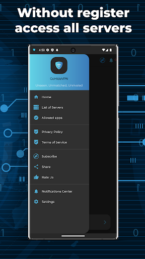 Gohide: No Log VPN For Android Screenshot 3