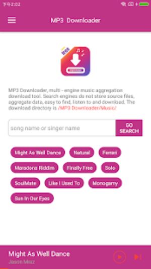 MP3 Music Downloader Screenshot 1 