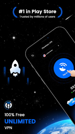 Planetary VPN - Data Saver Screenshot 1 