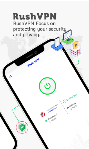 Rush VPN - Secure and Fast VPN Screenshot 1 