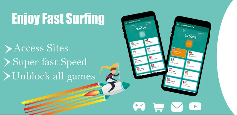 X Super Fast VPN Screenshot 1