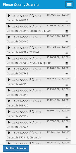 Pierce County Scanner Screenshot 2 