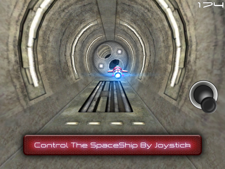 Tunnel Trouble 3D - Space Jet Mod Screenshot 1 