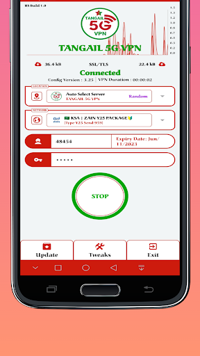 TANGAIL 5G VPN Screenshot 1 