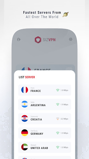 SizVPN - V2ray Fast and Secure Screenshot 2