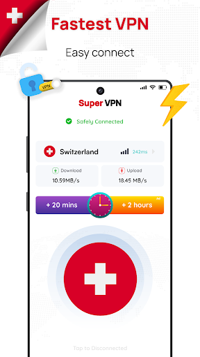 Switzerland VPN: Get Swiss IP Screenshot 1 