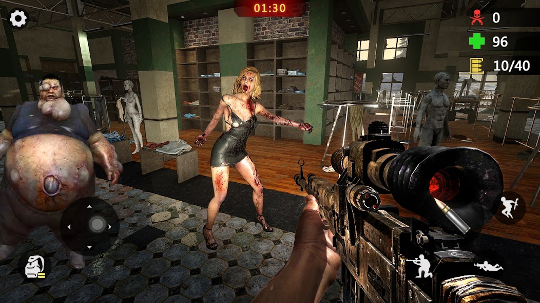 Zombie Trigger 3D Gun Shooter Mod Screenshot 2 