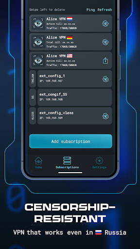 Alice VPN Screenshot 4 