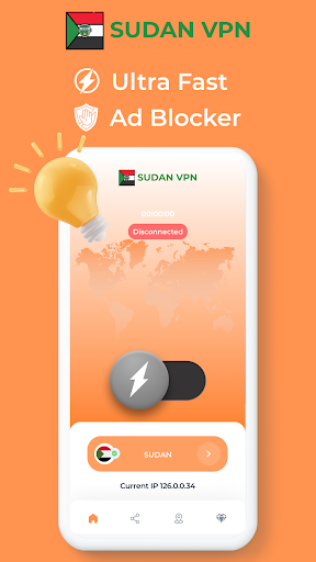 Sudan VPN - Private Proxy Screenshot 2 