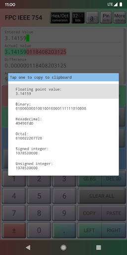 Floating Point Calculator IEEE Screenshot 2 