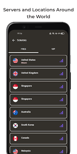 Singapore VPN - Fast GamingVPN Screenshot 3 