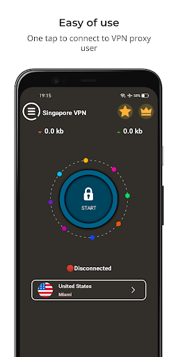 Singapore VPN - Fast GamingVPN Screenshot 1