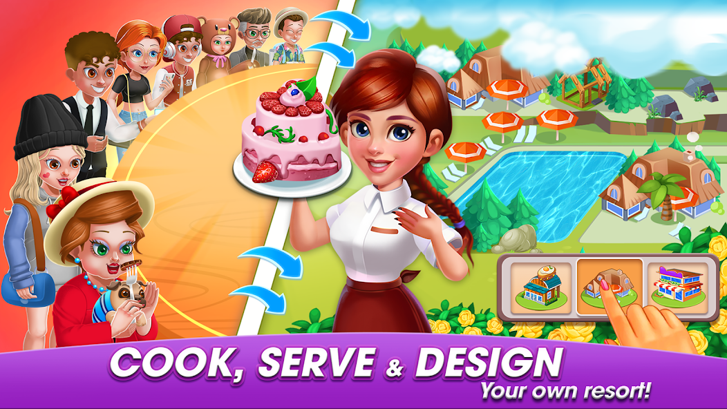 Cooking World : Cooking Games Mod Screenshot 1