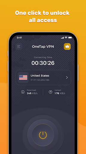 OneTap VPN - Unlimited Proxy Screenshot 1 