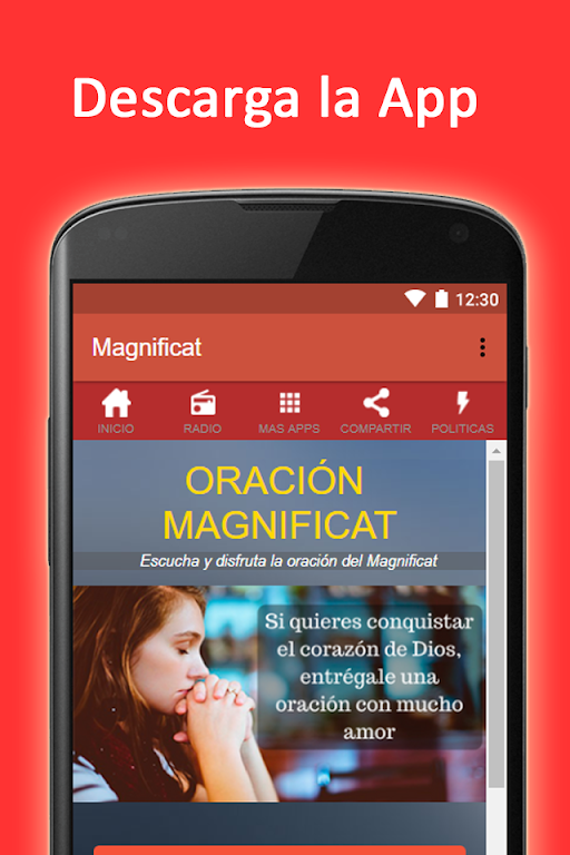 Oracion la magnifica en audio: El Magnificat Screenshot 1 