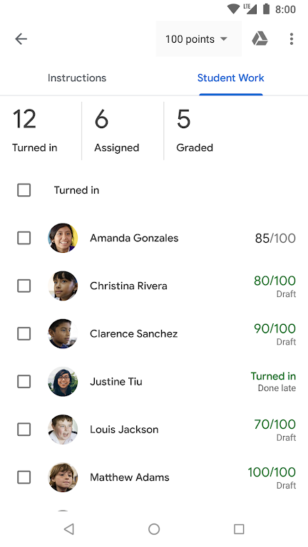 Google Classroom Screenshot 4