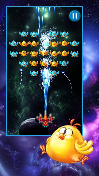 Chicken Shooter: Galaxy Attack Mod Screenshot 1 