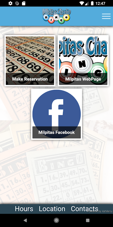 Milpitas Charity Bingo Screenshot 1 