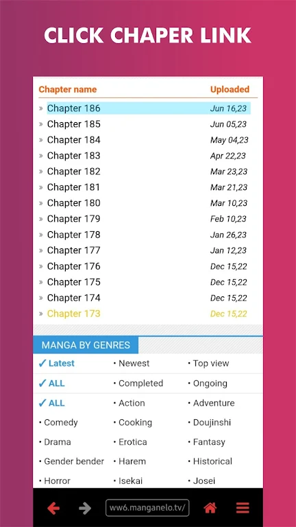 Manganelo - Manga Reader Screenshot 3