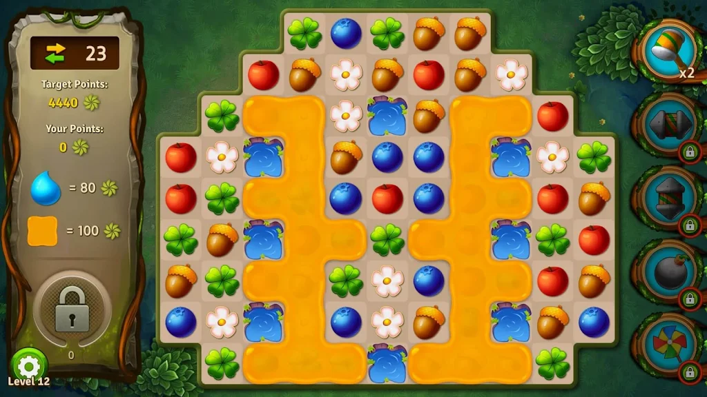 Match 3 Games - Forest Puzzle Screenshot 1 