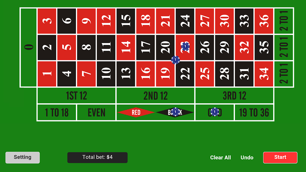 Roulette Simulator Screenshot 1