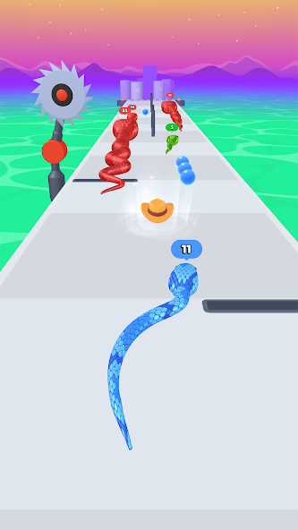 Snake Run Race・3D Running Game Mod Screenshot 3