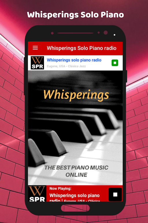 Whisperings Solo Piano Radio app Screenshot 4