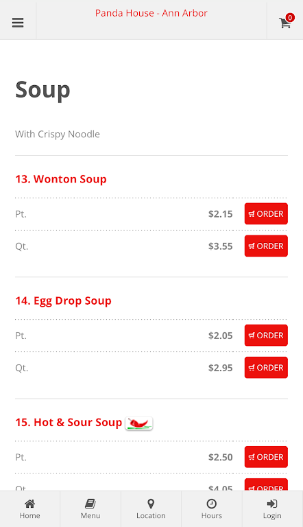 Panda House Ann Arbor Ordering Screenshot 3 