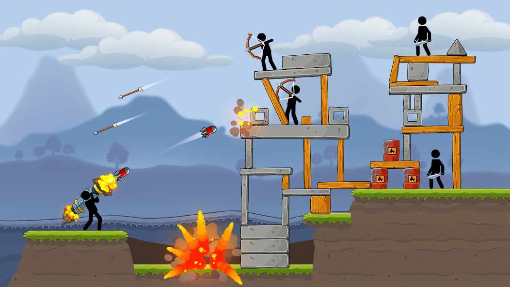 Boom Stick: Bazooka Puzzles Mod Screenshot 1 