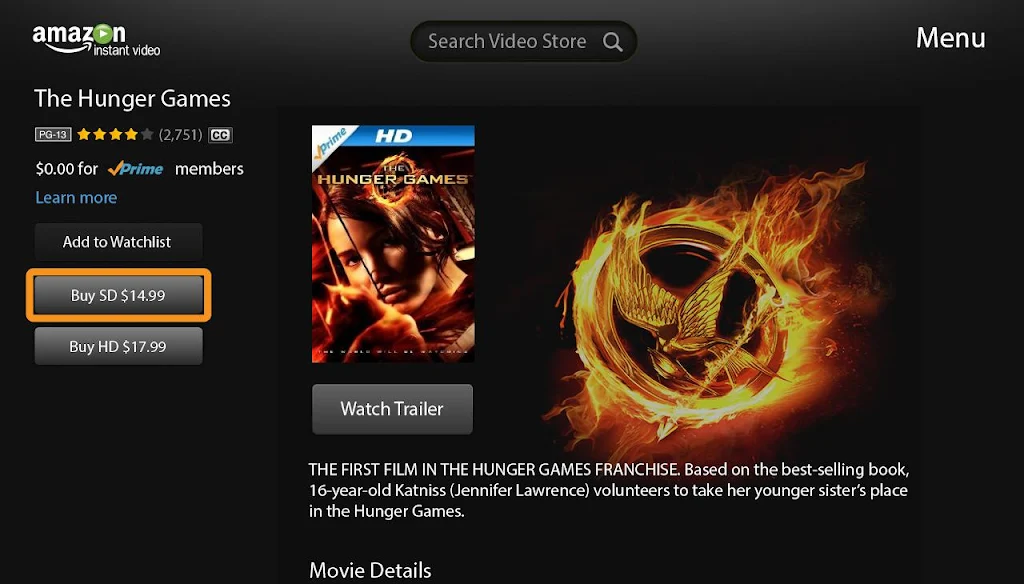 Amazon Instant Video-Google TV Screenshot 3