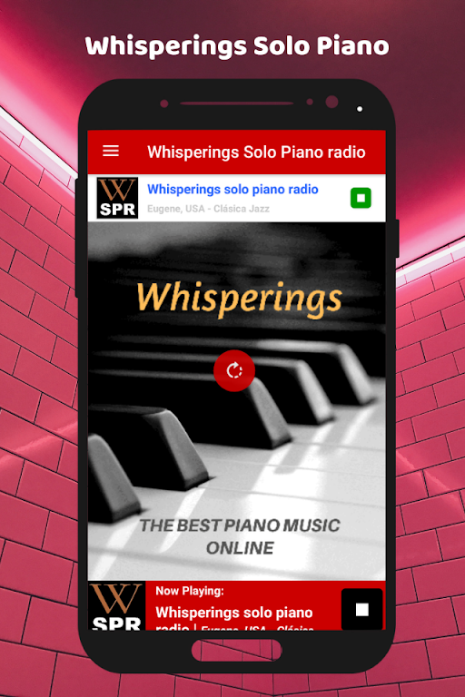 Whisperings Solo Piano Radio app Screenshot 3 