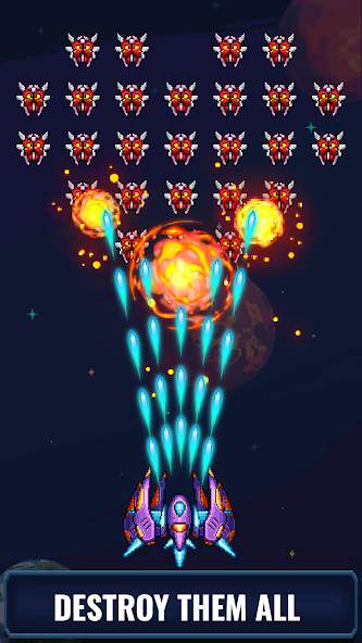 Galaxia Invader: Alien Shooter Mod Screenshot 1 