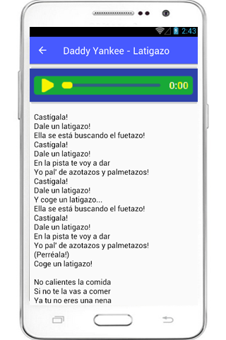 Daddy Yankee Gasolina Lyrics Screenshot 2