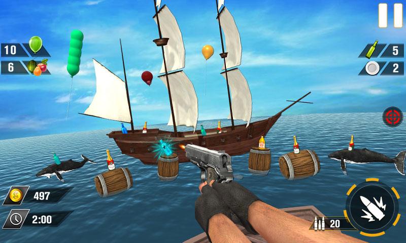 Bottle Gun Shooter Game Mod Screenshot 2