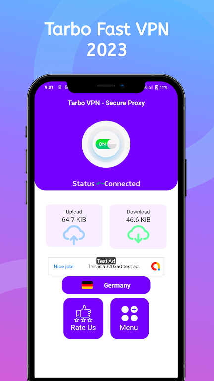 Tarbo VPN 5G - Secure Proxy Screenshot 1