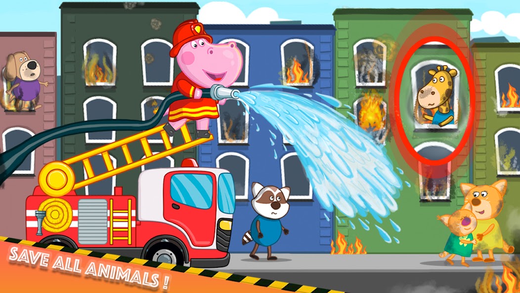 Fireman Hippo: City Hero Mod Screenshot 3