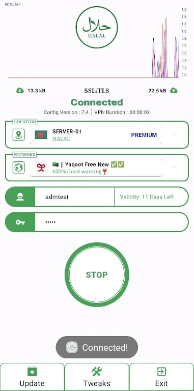 Halal - Internet Access VPN Screenshot 3 