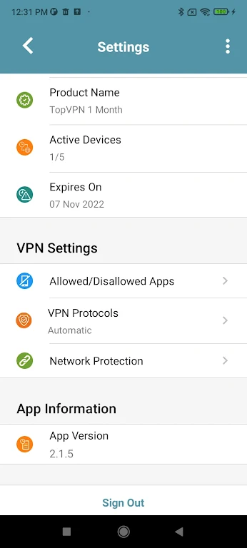 Top Road VPN Screenshot 4