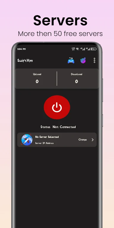 Swift VPN: Fast, Lite & Secure Screenshot 1 